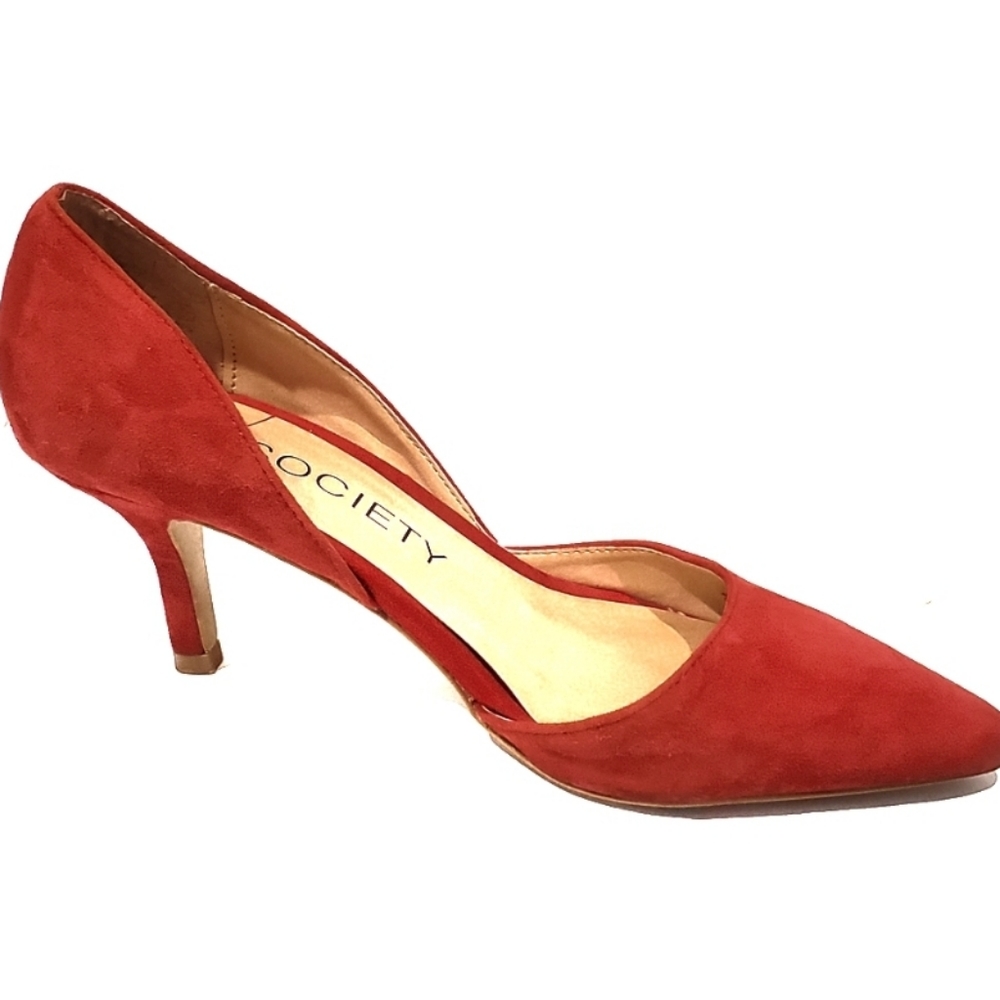 Sole Society Red Suede Pumps
